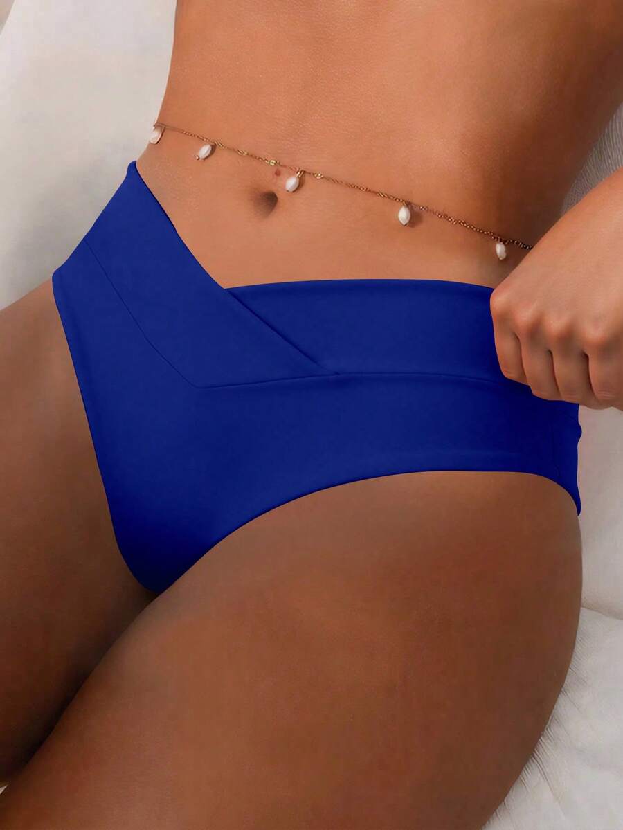 SHEIN Swim 素色比基尼泳褲