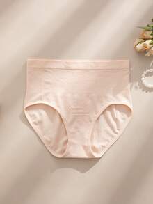 SHEIN 6pcs/Pack Women's Comfortable High Waist Seamless Briefs - Multicolor - View 7