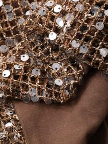 DAZY Pantalones cortos elegantes de mujer decorados con lentejuelas, nuevos para otoño, Año Nuevo, Navidad y Carnaval