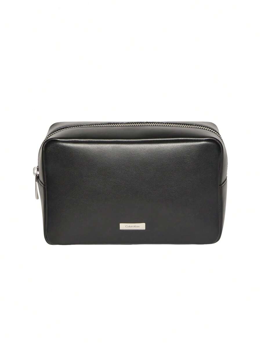Calvin Klein Plaque Men's Wrist Bag Black - Black - View 1