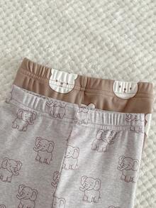 4pcs Baby Boy Snug Fit Long Sleeve Pajama Set, Cute Bear Pattern, Comfortable & Casual Homewear Baby Boys 2pcs Tight Fit Pajamas Pajama Baby Set Baby Pj Set Neutral Baby Clothes Unisex 2026 Baby Boys Pajamas-2 Piece Pajama Set Crew Neck Long Sleeve Top And Long Pants Bear Elephant Print Neutral Taupe Gray Cute Animal Sleepwear Snug Fit Four Seasons New Year 2026 Holiday Essential Gift Snug Fit Snug Fit Snug Fit - Multicolor - View 4