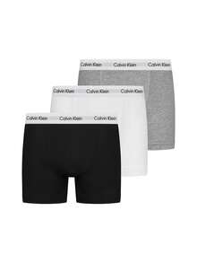 Calvin Klein 3 Pack Boxers - Grey, White, Black - View 1