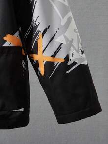 Fantacosmos 男童加厚保暖字母熊印花内衬外套