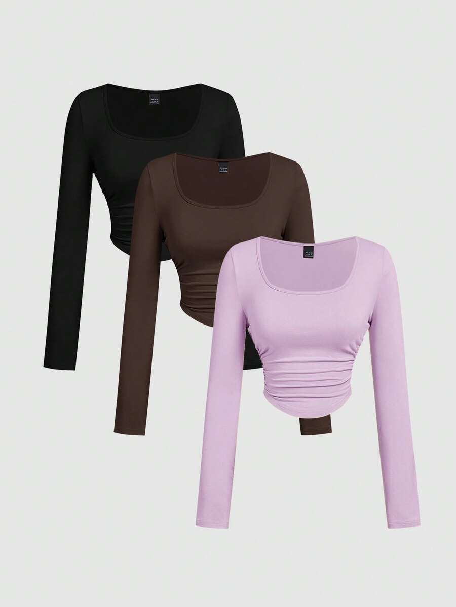 SHEIN MOD 3件装女士T恤