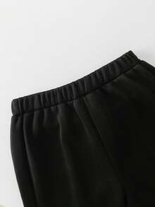 Vacaura 2 piezas Ropa deportiva y de estar en casa versátil y cómoda para adolescentes en primavera/verano, 2 colores combo gris y negro