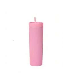 This Frosted Double-Walled Plastic Cup Features A Matte Waterproof Coating, Is Reusable, And Has A 480ml/16oz Capacity. Suitable For The Office, Restaurants, Outdoor Activities, Mother's Day Gifts, And Car Use. - Multicolor - View 15