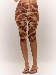 MUSERA 女士紧身裤 - 棕色 - 查看 2