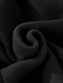 SHEIN Coolqubz 青少年休闲宽松拼接黑色直筒运动裤，百搭运动裤