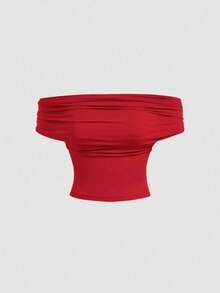 SHEIN MOD 1 pièce Débardeur ajusté élégant et minimaliste pour femme, de couleur unie, polyvalent pour l'été, 3 façons de le porter