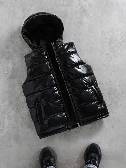 Coolqubz Quilted Padded Sleeveless Padded Coat For Teenage Boys, Winter,Unisex