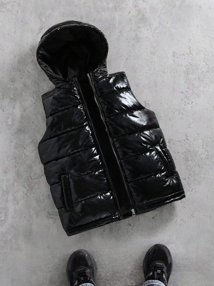 Coolqubz Quilted Padded Sleeveless Padded Coat For Teenage Boys, Winter,Unisex