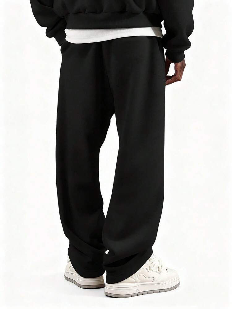 Drawstring Sweatpants With Logo Print