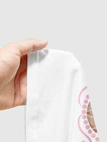 ROMWE Kawaii Cute Rabbit Bow Tie Spring Sexy Hottie Innocent College Style Camisole For Women - White - View 5