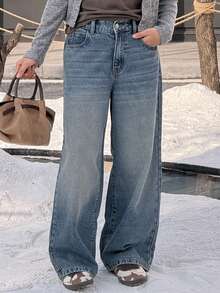 DAZY Tween Girls' Denim Jeans - Blue - View 2