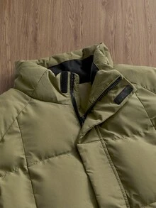 SWAVVY Abrigo acolchado versátil y grueso, nuevo para el invierno 2025 - Caqui - Ver 4