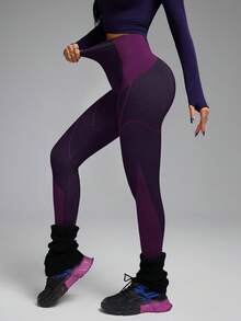 Innovista Quần legging thể thao nữ không đường may, màu tím, chất liệu dệt kim, cạp cao, ôm bụng, chống lộ bụng khi tập squat, thích hợp cho yoga ngoài trời, đạp xe trong nhà, đấm bốc, chạy bộ, đi làm, Peloton, giải Úc mở rộng 2026, năm mới, thể dục, làm đẹp, động lực tập gym tháng Giêng, đồ dùng cần thiết cho ngày Valentine, đồ tập phục hồi, bộ đồ thể thao nữ. - Màu Hồng Tươi - Xem 3