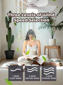 Teckwe Multi-Function Remote Control Ceiling Fan For Home, Bedroom, Living Room, Dining Room - one-size - View 2