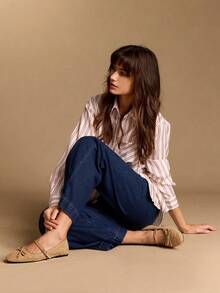 Rosivie Women's Casual Versatile Commuting Minimalist Flats - Khaki - View 2