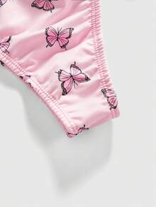 ROMWE Kawaii 3件套可爱情人节爱心棒棒糖蝴蝶结侧边丁字裤