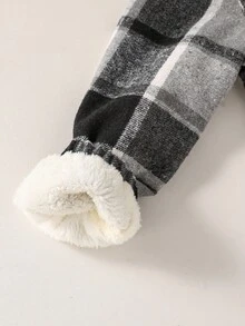 Vacaura Áo khoác nhung kẻ sọc nhiều màu có mũ trùm đầu cho bé trai, thích hợp mặc hàng ngày - màu đen - Xem 4