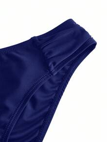 Swim Vcay Bộ đồ bơi 2 mảnh Tankini dây rời và quần tam giác cho nữ - Màu xanh hải quân - Xem 2