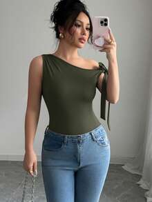 Women Tops - Army Green - View 1