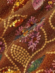 SHEIN MOD 亮片系带低腰半身裙，复古皇家风，70年代复古风，Y2K风格，完美适用于约会之夜、派对、皇家风、节日和生日装扮 - 彩色 - 查看 4