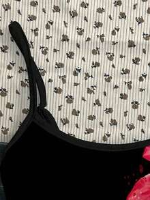 Lässiges Camisole-Oberteil im Vintage-Stil mit tropischem Blume Muster für Teenager-Mädchen, geeignet für den Sommerurlaub, entspannten Urlaub - Verschiedenfarbig - Übersicht 3