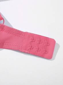 Red Fabric Push Up Bra For Everyday Casual Wear