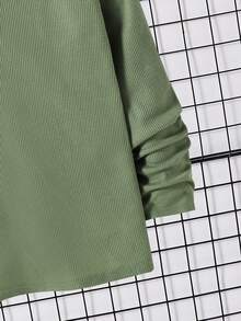 青少年/男士休闲华夫格纹开襟T恤，适合日常通勤，秋冬季可单穿或搭配外套。