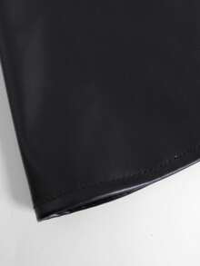 Rometta Áo khoác nữ cỡ lớn, thiết kế tối giản, bó sát eo, dài vừa phải, thích hợp để đi làm, mùa thu/đông - màu đen - Xem 7