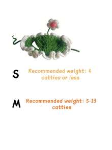 1PC Frog Knitted Pet Hat Adorable Cartoon Cat Cap For Small Dogs Cats Handmade Knit Headgear Cozy Stylish Pet Accessory Soft Warm Winter Photo Shoot Costume Party Christmas Halloween Outfit Fashion Cute Puppy Kitten Apparel Gift Idea Pet Lovers - Green flower - View 6