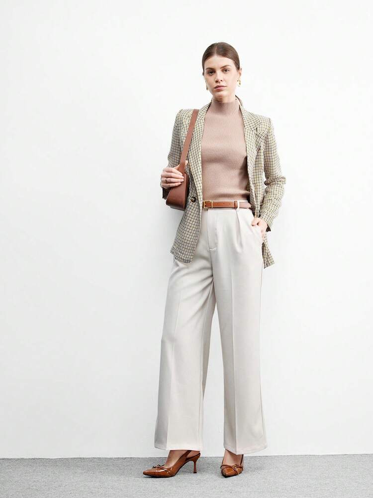 CUCCOO BIZCHIC Women's Pointed Toe Buckle Design Fashion High Heels For Daily Wear For Christmas Valentine's Day Spring Shoes