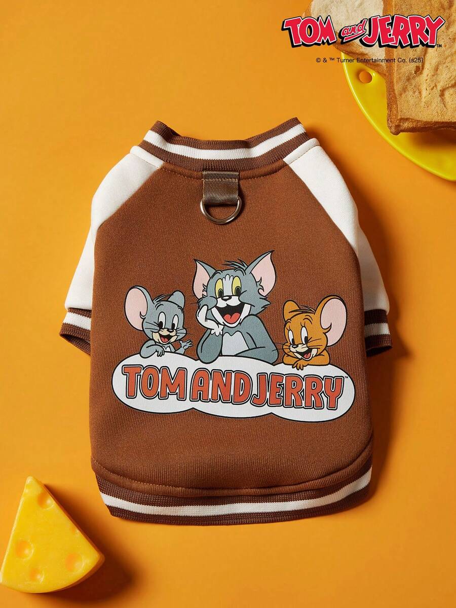 TOM & JERRY X PETSIN 1PC Pet Sweaters In Khaki - Khaki - View 1
