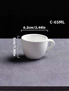 Cirelle Bộ cốc và đĩa lót cà phê bằng gốm sứ màu trắng – Bộ cốc và đĩa lót treo đơn giản phong cách Châu Âu, Cốc dày, Cốc nhỏ dùng cho gia đình, văn phòng, quán cà phê, trà chiều, quà tặng & tặng phẩm | Cốc, cốc cà phê, cốc cà phê, cốc Espresso - trắng - Xem 13