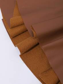 SHEIN 2 件套女童串珠刺绣蝴蝶结针织上衣和仿皮裙，适合旅行、派对或日常穿着，秋冬 - 黑色 - 查看 7