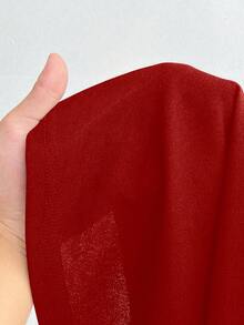 Viva Relle Plus-Size Women's Red New Year Sexy Elegant Bow Tie Valentine's Day Dress - Red - View 8