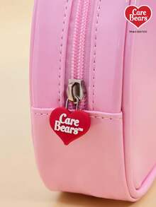 Care Bear X Joivida 1个卡通加油熊、好运熊、阳光熊、分享熊、爱心熊印花轻便涤纶化妆包，适合收纳化妆品、文具、日用品、数码产品，非常适合通勤、上学、旅行，男女老少皆宜，学生适用。 - 粉色 - 查看 5