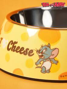 TOM & JERRY X PETSIN 现代风格双层宠物食盆，结合了不锈钢和光滑的密胺材质，防滑易清洁设计 - 彩色 - 查看 8