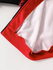 Fantacosmos Veste à capuche pour garçons avec imprimé araignée, manches contrastées avec patchwork, coupe ample et confortable, polyvalente. Convient pour l'automne, le printemps, l'hiver, le port quotidien, les déplacements, les activités extérieures, les sports, l'école, le streetwear, les fêtes, les séances photo