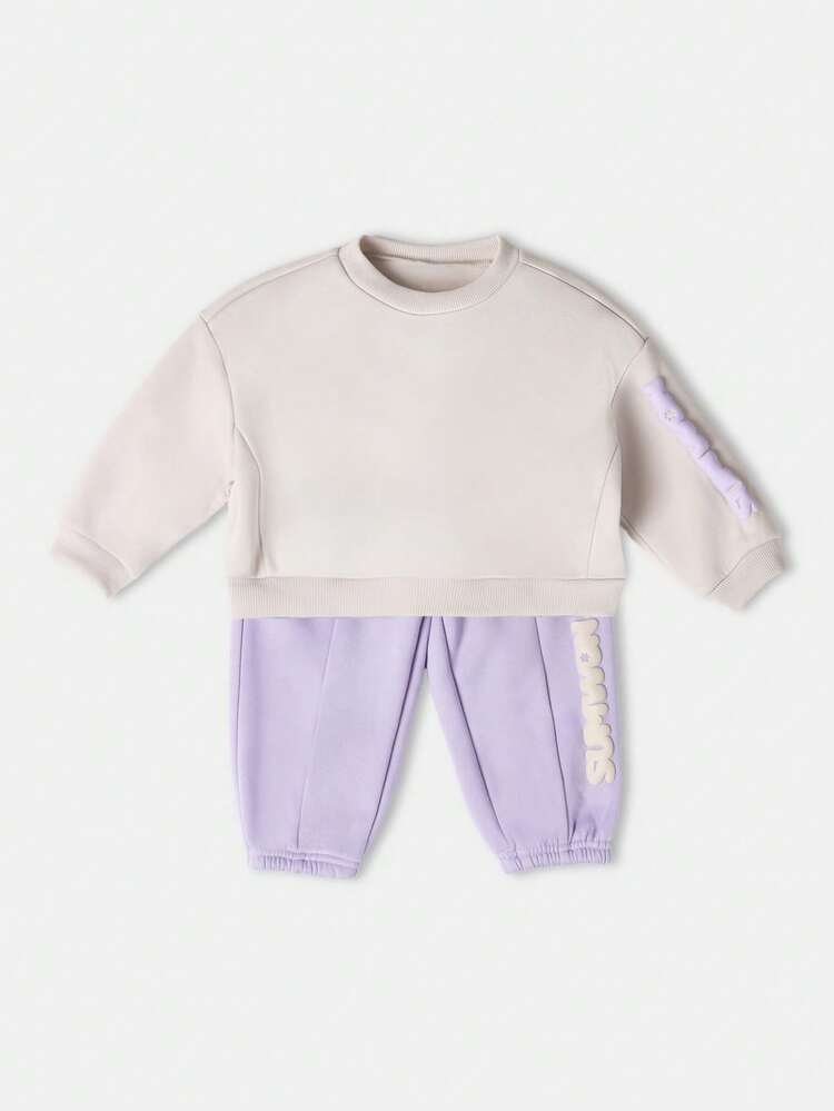 Long Sleeve Sweatshirt With Matching Joggers