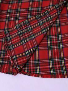 Vacaura 1 pezzo Camicia casual a quadri rossi per ragazzo adolescente, adatta per l'autunno/inverno, per uso quotidiano, per andare al lavoro, per la scuola, per feste di Natale, può essere indossata da sola o come strato interno