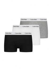Calvin Klein 3 Pack Boxers - Grey, White, Black - View 1