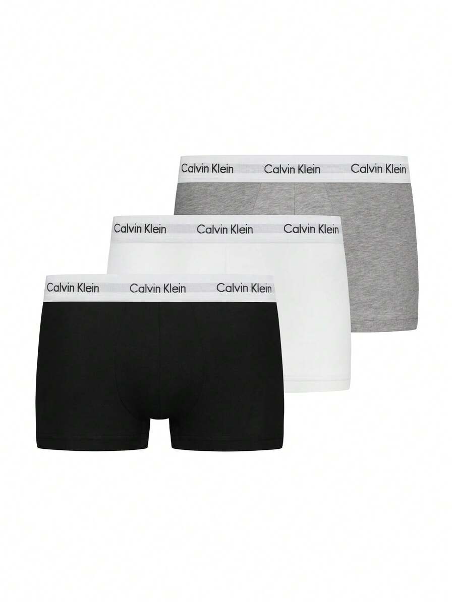Calvin Klein 3 Pack Boxers - Grey, White, Black - View 1
