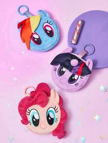 My Little Pony X SHEIN 1Pc Cute Cartoon Change Bag, Three-Dimensional Shape, Can Hold Coins, Cards, Keys And Other Supplies, Can Be Hung On The Bag Twilight Sparkle/Rainbow Dash/Pinkie Pie,Gift Ideas - Multicolor - View 4
