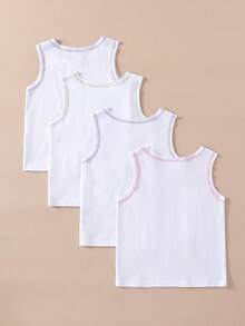 女童舒适休闲柔软面料蝴蝶装饰家居服，适合日常穿着 - 白色 - 查看 2