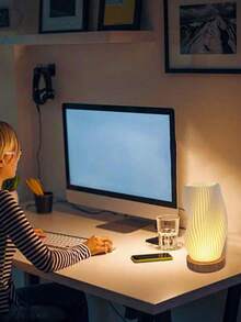 Creative Minimalist Desk Lamp, Romantic Atmosphere Lamp, Suitable For Girls - Internet celebrity 3 star rotating atmosphere small desk lamp - View 4