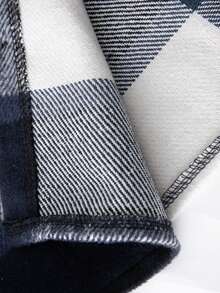 Vacaura 2 件套青少年休闲连帽格子外套和格子侧条纹运动裤，春秋季 - 彩色 - 查看 7