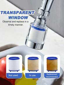 10/20/30 Paket Pengganti Kartrid Filter Air Keran Wastafel, Filter Air Wastafel, Filter Air Keran, Untuk Filter Air Keran Dapur - Menghilangkan Klorin, Fluorida, Logam Berat, dan Air Sadah untuk Rumah, Dapur & Kamar Mandi - MultiWarna - View 3