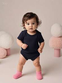 Pañalero liso color negro 100% algodón - Negro - Ver 5